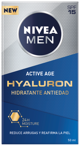 Men Hyaluron crème hydratante anti-âge SPF 15 50 ml