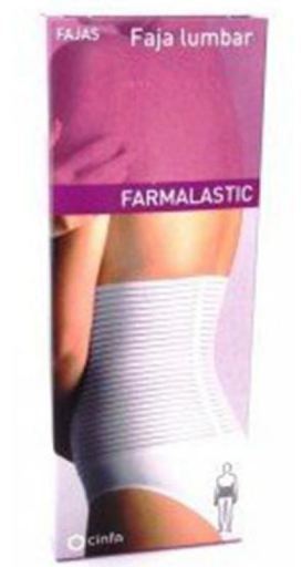 Farmalastic Ceinture Velcro Blanc T/2 95 115