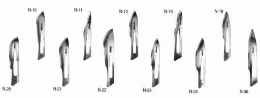 Bistouri complet N-15 10U