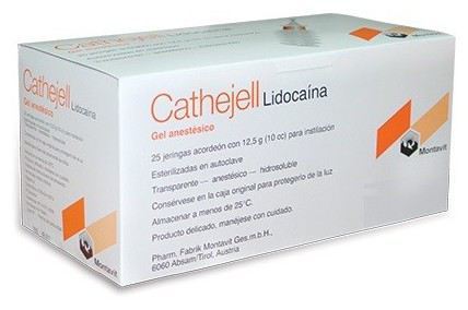 Cathejell Lidocaïna Gel 25 Seringue 12,5 Gr