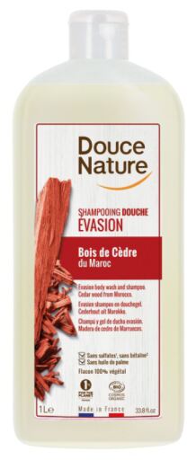 Shampoing et Gel Douche Relaxant au Bois de Santal 1 L