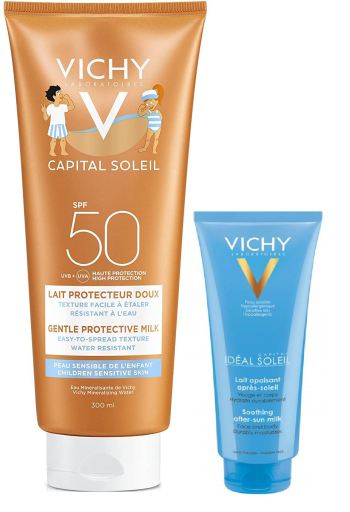 Capital Soleil Lait Enfant SPF 50 300 ml + 1 Unité