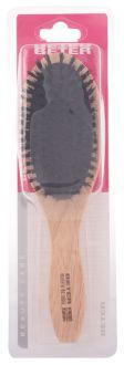 Brosse pneumatique, bois de chêne, poils mixtes