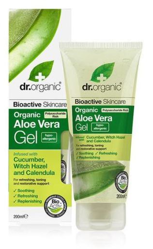 Gel d'Aloe vera Bio Avec concombre Orme d'Ecosse et Calendula