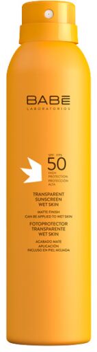 Crème Solaire Transparente Peau Humide SPF 50 200 ml