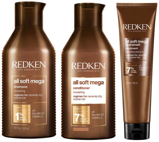 All Soft Mega Shampooing 300 ml+Après-shampooing 250 ml+Traitement 150 ml