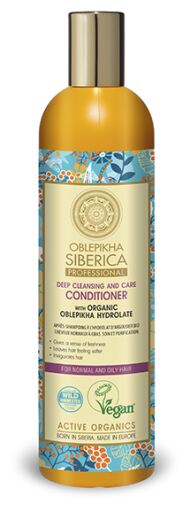 Oblepikha Après-shampooing pour cheveux normaux et gras 400 ml