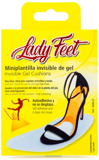 Coussin de gel invisible pour les pieds de dame