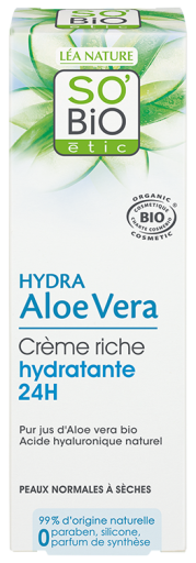 Hydra Aloe Vera Crème Légère hydratante 24h jour 50 ml