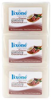 Savon à la noix de coco 100% naturel 3 x 125 gr