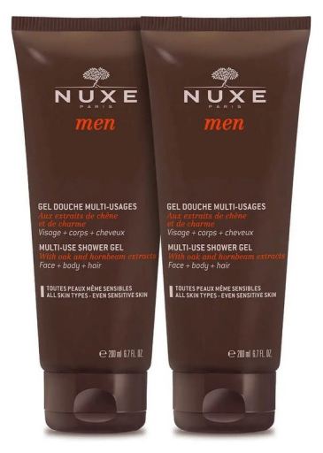 Men Duo Gel Douche Multi-Usages Lot de 2 x 200 ml