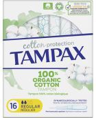 Cotton Protection Tampons Biologiques Réguliers 16 Unités