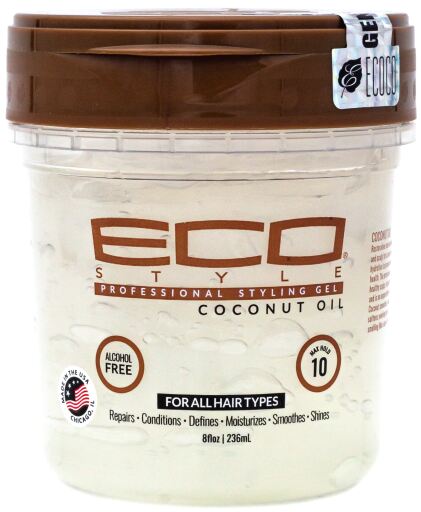 Gel Coiffant Huile de Coco 236 ml