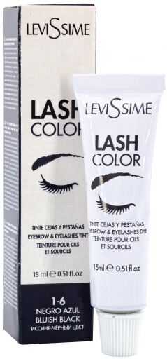 Couleur des cils 1-6 noir bleu 15 ml