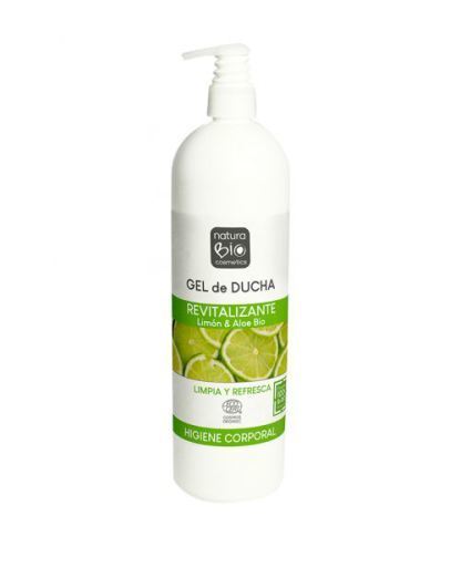 Gel douche revitalisant au citron et à l'aloe vera biologique 740 ml