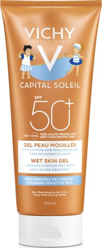 Capital Soleil Gel Peau Mouillée Enfants SPF 50+ 200 ml