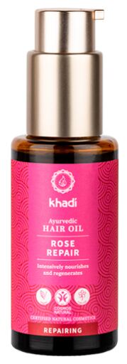 Huile capillaire de rose pour réparer les cheveux abîmés 50 ml