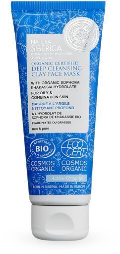 Masque à l&#39;argile pour le visage nettoyant en profondeur 75 ml