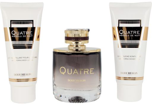 Parfum Quatre absolu de nuit 100 ml + Lotion 100 ml + Gel douche 100 ml