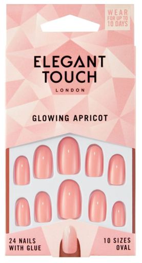 Glowing Abricot Faux Ongles 24 pcs