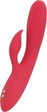 Vibromasseur lapin en silicone rose intense