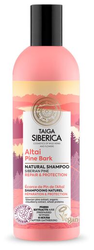 Shampoing réparateur et protecteur d&#39;écorce de pin de l&#39;Altaï Taïga 270 ml