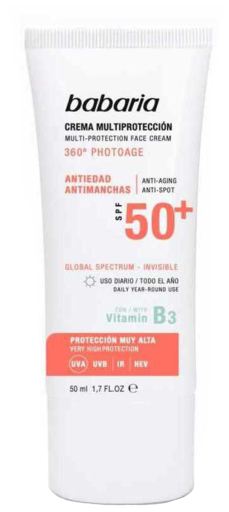 Crème Solaire Spf 50+ Anti-Âge 50 ml