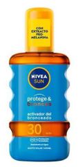 Protection solaire et huile solaire bronzante fp 20+ 200 ml