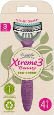 Rasoir Xtreme 3 Eco vert Femme 4 unités