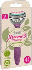 Rasoir Xtreme 3 Eco vert Femme 4 unités