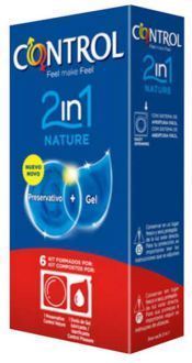 Duo Nature Préservatif 2 en 1 + Gel 6 unités