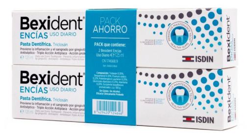 Bexident Dentifrice Gencives Lot de 2 x 125 ml