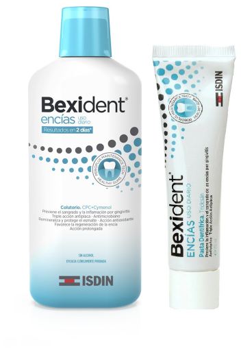 Bexident Gencives Bain de Bouche 500 ml + Bexident Gencives Dentifrice 75 ml