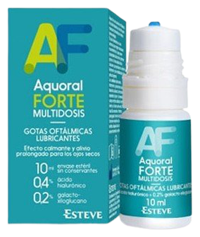 Aquoral Forte Multidose Lubrifiant collyre 10 ml