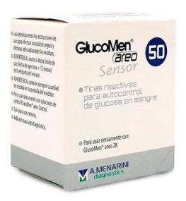 Chemie Glucomètre Areo Glucose Sensor 50 bandelettes