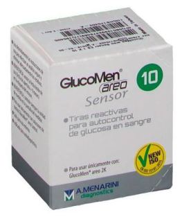 Menarini Glucomen Areo Capteur de glycémie 10 bandelettes