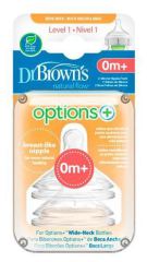 Options Tétines Preemie Flow Wide Mouth Silicone 1 0M+ 2 unités