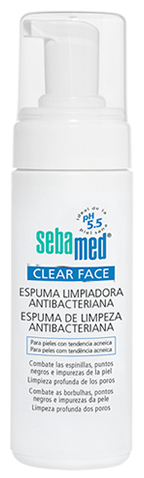 Clear Face Mousse Nettoyante Antibactérienne 150 ml