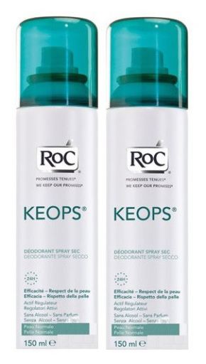 Kops Déodorant Spray Sec Lot de 2 x 150 ml