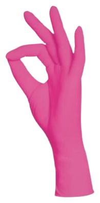 Gants Nitrile Rose 100 unités