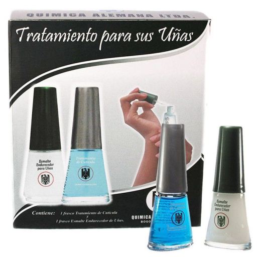 Coffret durcisseur d&#39;ongles 14 ml + Traitement des cuticules 14 ml 2 unités