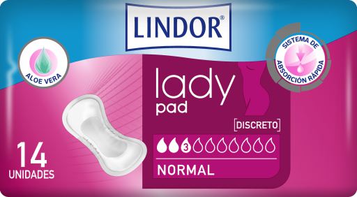 Lady pad Normal 3 Gouttes 14 unités