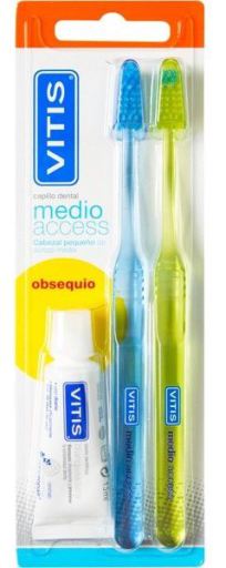 Duplo Brosse à Dents Access Medium + Pâte