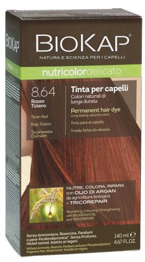 Teinture Capillaire Nutricolor Delicato 8.64 Rouge Tiziano 140 ml