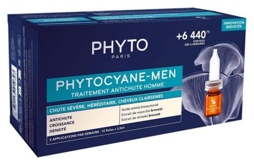 Phytocyane Traitement Antichute Homme 12 x 3,5 ml