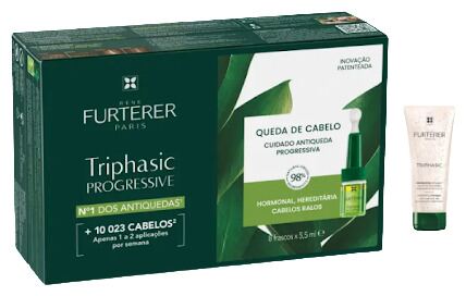 Triphasic Progressive Hair Loss Treatment 8 x 5,5 ml + 1 Pièce