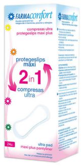 Maxi Protège-slips 2 en 1 Ultra Compress 24 Unités