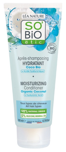 Après-shampooing hydratant à la noix de coco et à l&#39;acide hyaluronique 200 ml