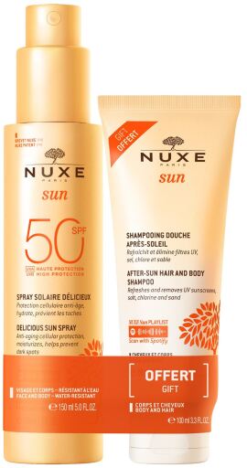 Spray Solaire SPF 50 150 ml + Shampoing Douche Après Soleil 100 ml