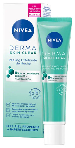 Derma Skin Clear Peeling Nuit Gommage Visage 40 ml